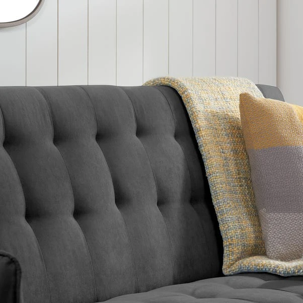 Hudson Charcoal Double Sofa Bed - Image 4