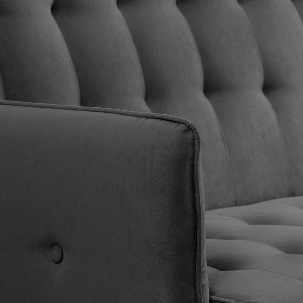 Hudson Charcoal Double Sofa Bed - Image 5