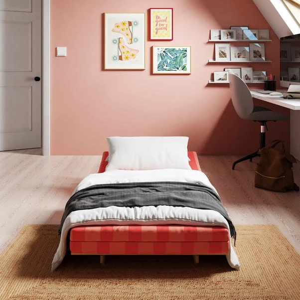 Mito Striped Pink Single Futon - Image 2