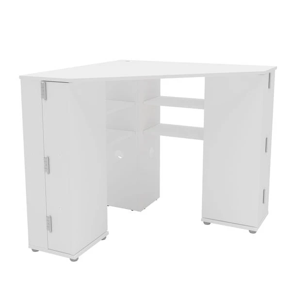 Elena Corner Dressing Table, White - Image 3