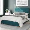 Kelly Plush Velvet Ottoman Bed Frame