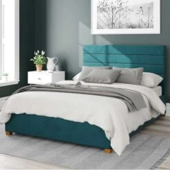 Kelly Plush Velvet Ottoman Bed Frame