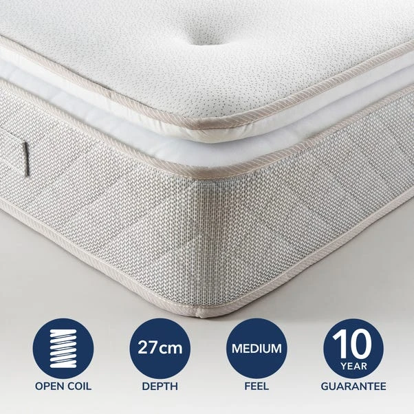 Fogarty Memory Foam Pillow Top Open Coil Mattress - Image 7