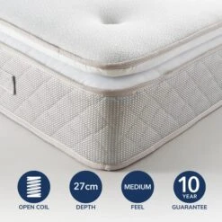 Fogarty Memory Foam Pillow Top Open Coil Mattress