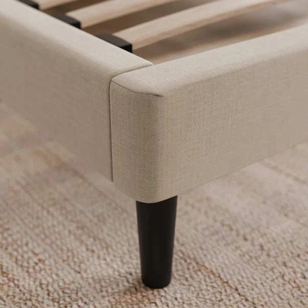 Modern Curved Upholstered Bed Frame - Image 4