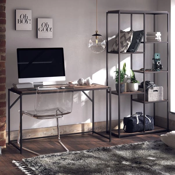 Quincy Writing Desk, Weathered Oak - Image 2