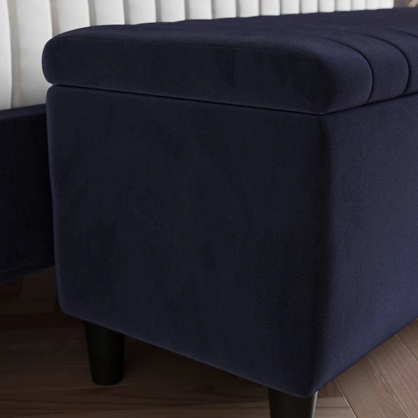 Alara Velvet End Of Bed Storage Ottoman - Image 11