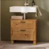 Harlow Undersink Unit, Oak Effect