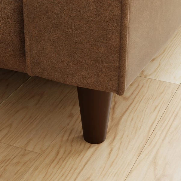 Zoe Faux Leather Power Recliner Armchair, Mocha - Image 6