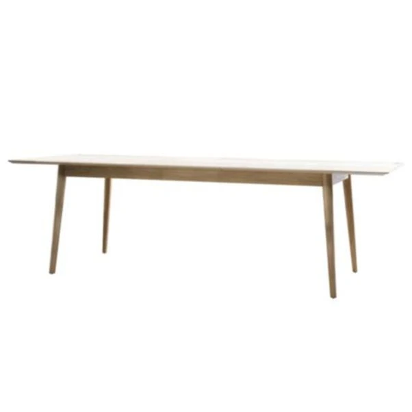 Manila 6-8 Seater Rectangular Extendable Dining Table, Solid Oak - Image 4