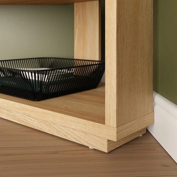 Hardy Corner Bookcase, Oak Effect - Image 4