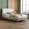 Halfden Wooden Bed Frame, Boucle