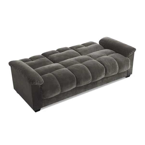 Margo Velvet With Storage Double Sofa Bed - Image 5