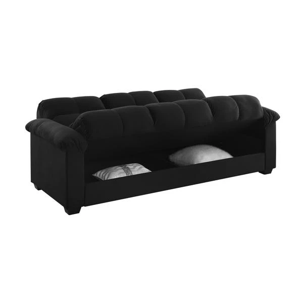 Margo Velvet With Storage Double Sofa Bed - Image 16