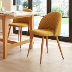 Astrid Dining Chair, Flatweave Fabric