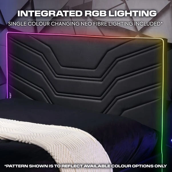 X Rocker Oracle Gaming TV Bed Frame With Neo Fibre LED - Image 4