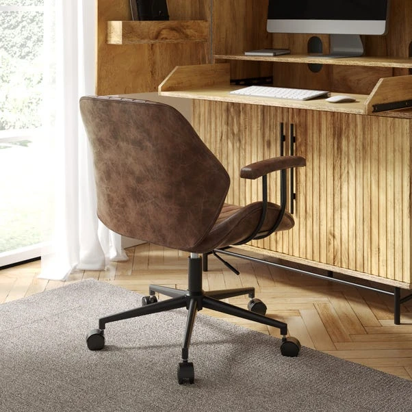 Clement Faux Leather Office Chair - Image 10