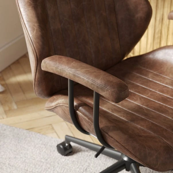 Clement Faux Leather Office Chair - Image 12