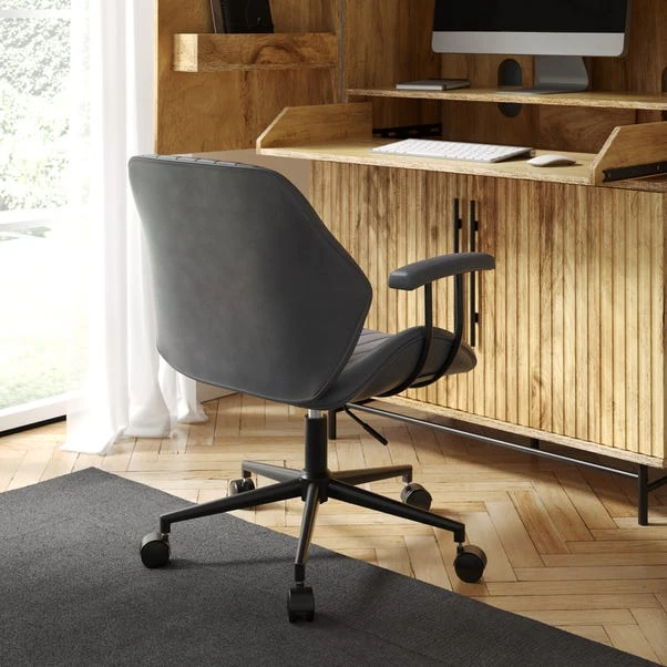 Clement Faux Leather Office Chair - Image 2