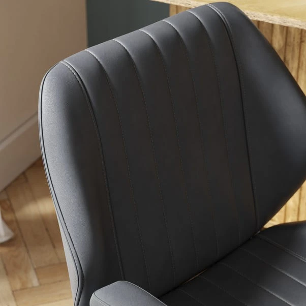 Clement Faux Leather Office Chair - Image 3