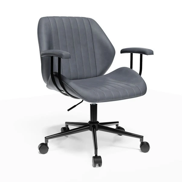Clement Faux Leather Office Chair - Image 6