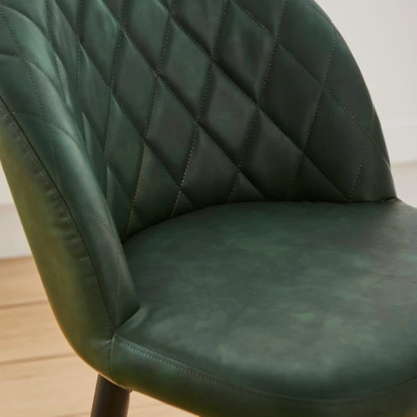 Astrid Bar Stool, Faux Leather - Image 10