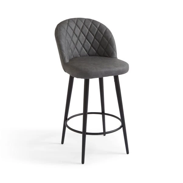 Astrid Bar Stool, Faux Leather - Image 6
