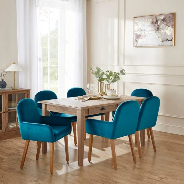 Agnes Carver Dining Chair, Velvet - Image 2