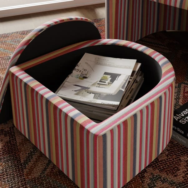 Tallie Woven Multi Stripe Occasional Chair - Image 3