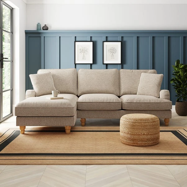 Beatrice Textured Weave Corner Storage Sofa Bed - Image 12