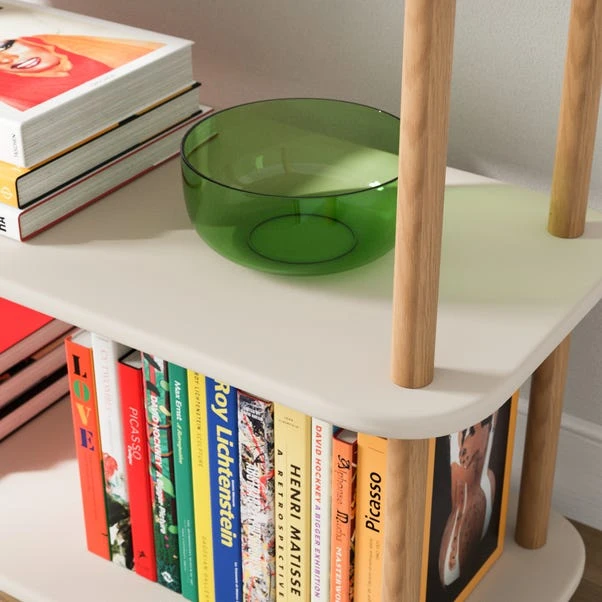 Elements Miller Low Bookcase, Stone - Image 3