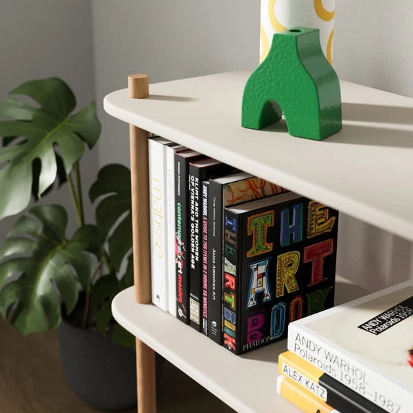 Elements Miller Low Bookcase, Stone - Image 4