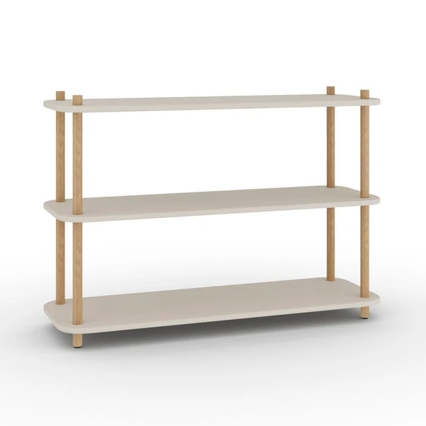 Elements Miller Low Bookcase, Stone - Image 6