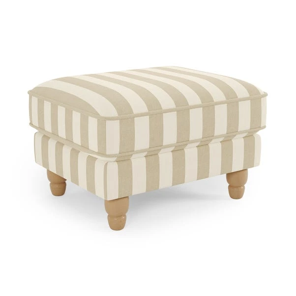Beatrice Woven Stripe Footstool - Image 16
