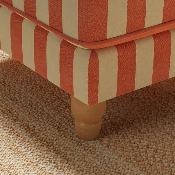 Beatrice Woven Stripe Footstool - Image 9