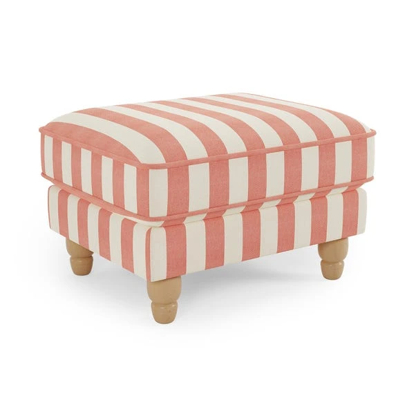 Beatrice Woven Stripe Footstool - Image 10