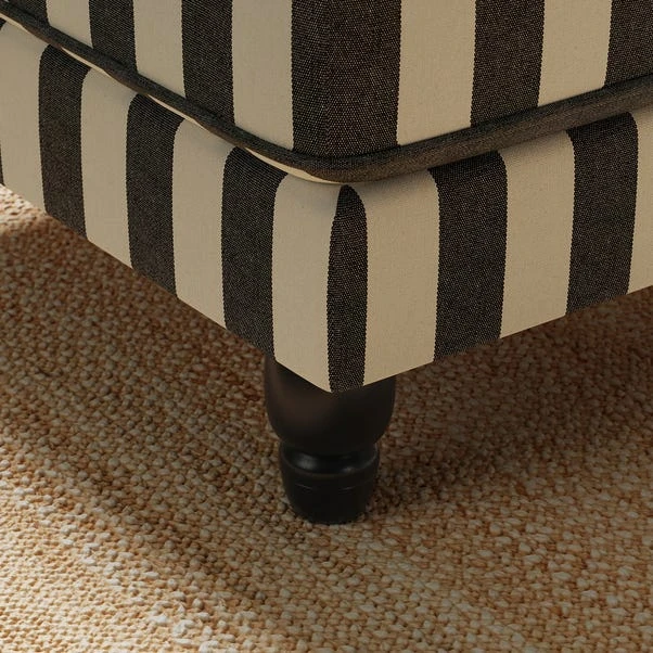 Beatrice Woven Stripe Footstool - Image 3