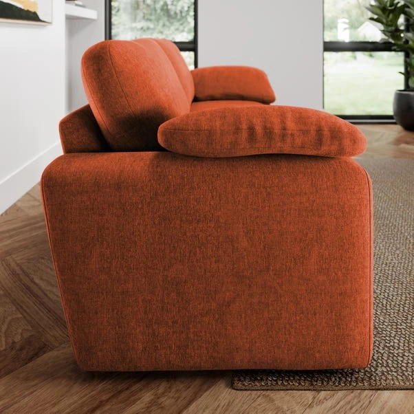 Magnus Vintage Soft Chenille 3 Seater Sofa - Image 2