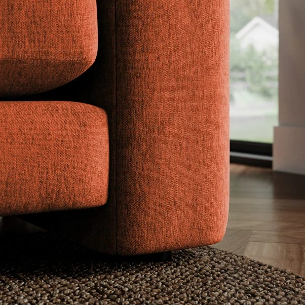 Magnus Vintage Soft Chenille 3 Seater Sofa - Image 4