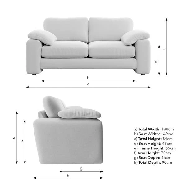 Magnus Vintage Soft Chenille 3 Seater Sofa - Image 9
