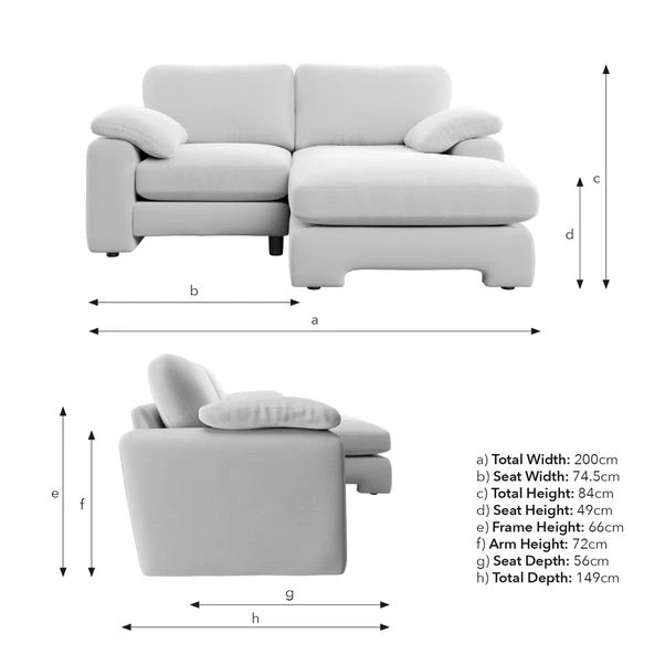 Magnus Cosy Weave Corner Chaise Sofa - Image 9