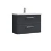 Arno Wall Mounted 2 Drawer Vanity Unit With Basin