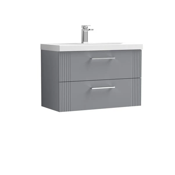 Deco Wall Mounted 2 Drawer Vanity Unit With Basin - Image 19