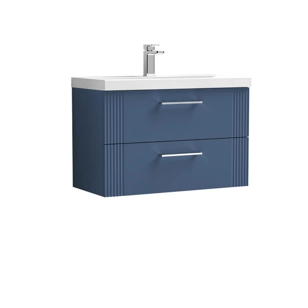 Deco Wall Mounted 2 Drawer Vanity Unit With Basin - Image 17