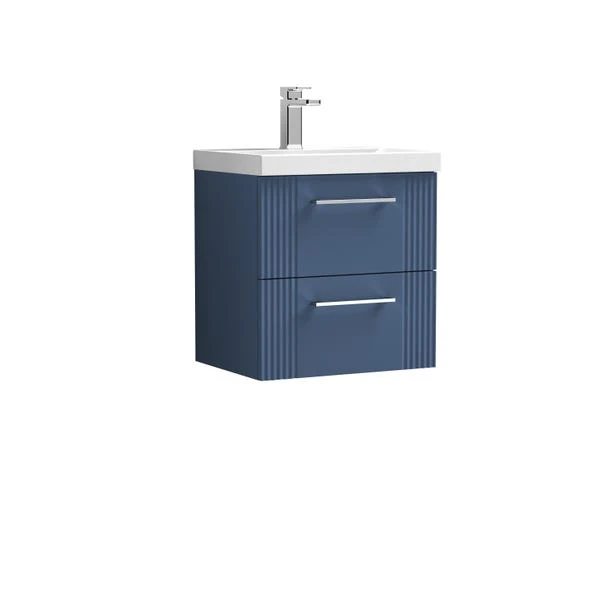 Deco Wall Mounted 2 Drawer Vanity Unit With Basin - Image 7