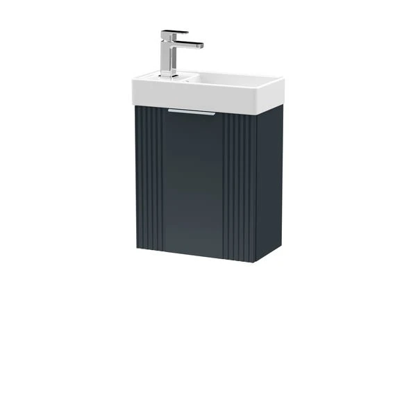 Deco Compact Wall Mounted Vanity Unit With Basin - Image 3