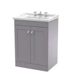 Classique Floor Standing 2 Door Vanity Unit With Ceramic Basin