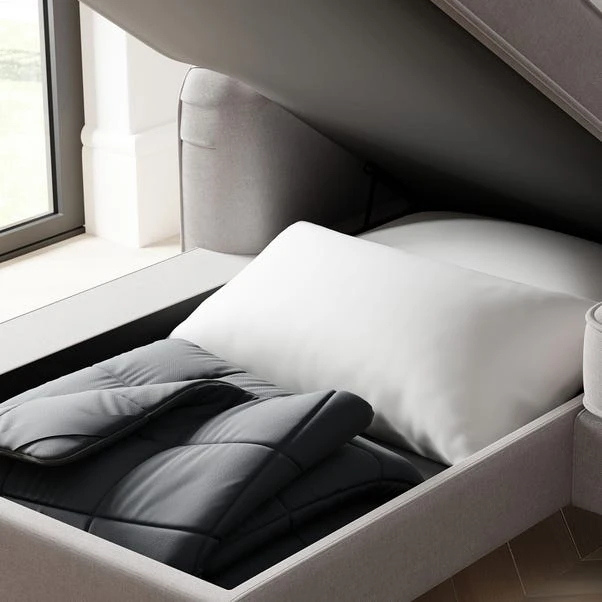 Beatrice Flatweave Corner Storage Sofa Bed - Image 13