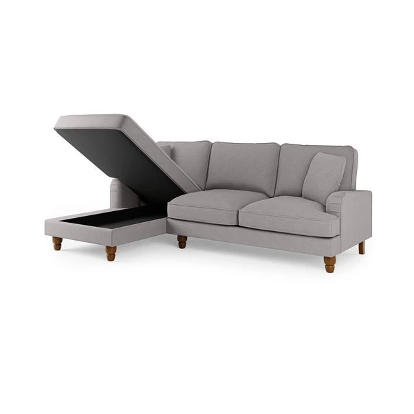 Beatrice Flatweave Corner Storage Sofa Bed - Image 18