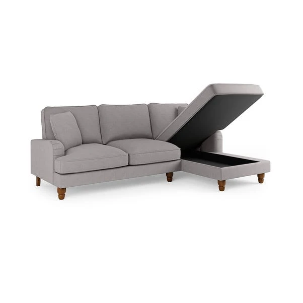 Beatrice Flatweave Corner Storage Sofa Bed - Image 8